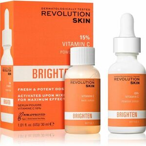 Revolution Skincare Brighten 15% VItamin C kettős szérum az élénk bőrért 30 ml kép