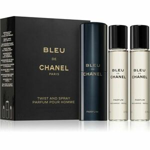 Chanel Bleu de Chanel parfüm + utántöltő uraknak 3x20 ml kép