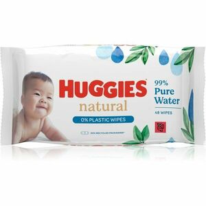 Huggies Natural Pure Water nedves törlőkendők gyermekeknek 48 db kép