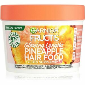 Garnier Fructis Pineapple Hair Food haj maszk a töredezett hajvégekre 400 ml kép