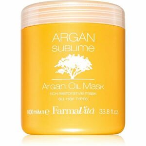 FarmaVita Argan Sublime regeneráló és hidratáló hajmaszk 1000 ml kép