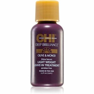 CHI Brilliance Shine Serum Lightweight Leave-in Ttreatment könnyű szérum a fénylő és selymes hajért 15 ml kép