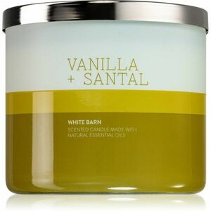 Bath & Body Works Vanilla & Santal illatgyertya 411 g kép