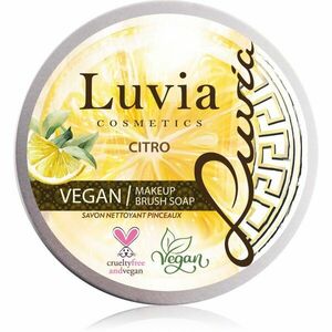 Luvia Cosmetics Brush Soap tisztító szappan kozmetikai ecsetekre illattal Citro 100 g kép