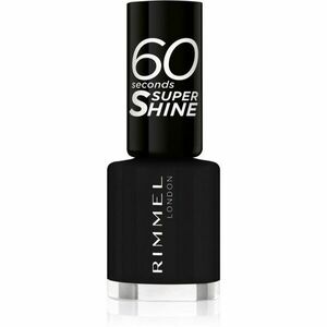 Rimmel 60 Seconds Super Shine körömlakk árnyalat 900 Black 8 ml kép
