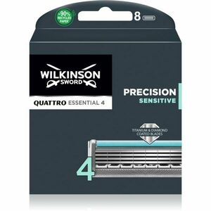 Wilkinson Sword Quattro Titanium Sensitive tartalék kefék 8 db kép