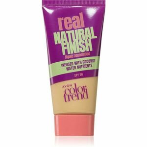 Avon ColorTrend Real Natural Finish könnyű mattító alapozó SPF 20 árnyalat Nude 30 ml kép