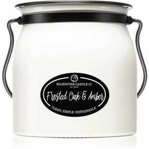 Milkhouse Candle Co. Creamery Frosted Oak & Amber illatgyertya Butter Jar 454 g kép