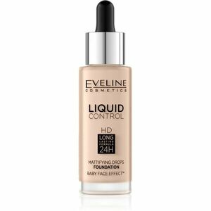 Eveline Cosmetics Liquid Control folyékony make-up pipettával árnyalat 002 Soft Porcelain 32 ml kép
