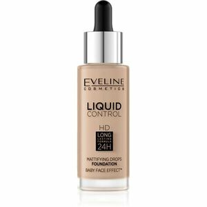 Eveline Cosmetics Liquid Control folyékony make-up pipettával árnyalat 035 Natural Beige 32 ml kép