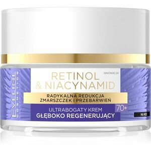 Eveline Cosmetics Retinol & Niacynamid mélyen regeneráló éjszakai krém 70+ 50 ml kép