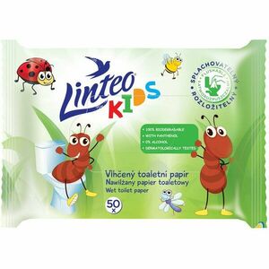 Linteo Kids Wet Toilet Paper nedves WC papír gyermekeknek 50 db kép