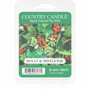 Country Candle Holly & Mistletoe illatos viasz aromalámpába 64 g kép