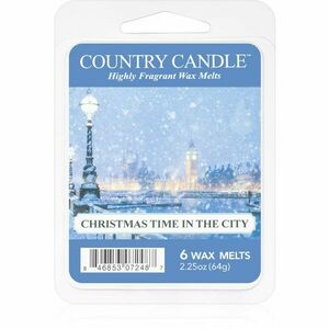 Country Candle Christmas Time In The City illatos viasz aromalámpába 64 g kép