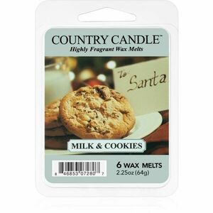 Country Candle Milk & Cookies illatos viasz aromalámpába 64 g kép
