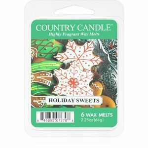 Country Candle Holiday Sweets illatos viasz aromalámpába 64 g kép