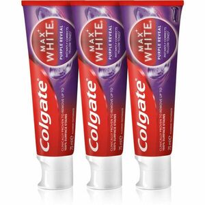 Colgate Max White Purple Reveal frissítő hatású fogkrém 3x75 ml kép