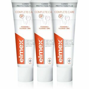 Elmex Caries Protection Complete Care frissítő hatású fogkrém a fogak teljes védelméért 3x75 ml kép