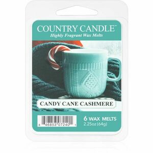 Country Candle Candy Cane Cashmere illatos viasz aromalámpába 64 g kép