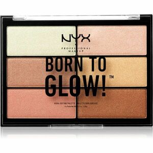 NYX Professional Makeup Born To Glow highlight paletta árnyalat 01 6x4, 8 g kép