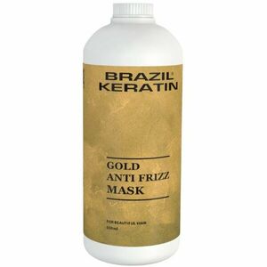 Brazil Keratin Gold Anti Frizz Mask keratinos regeneráló maszk a károsult hajra 550 ml kép