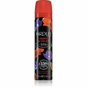 Yardley Poppy & Violet parfümözött spray a testre hölgyeknek 75 ml kép