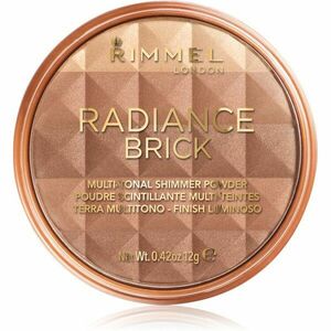 Rimmel Radiance Brick élénkítő bronzosító púder árnyalat 002 Medium 12 g kép