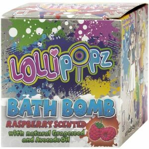 Lollipopz Bath Bath Bomb pezsgő fürdőgolyó gyermekeknek Raspberry 165 g kép