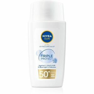 Nivea Sun Triple Protect könnyű hidratáló krém napozáshoz SPF 50+ 40 ml kép