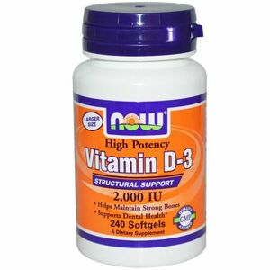 D3-vitamin 2000 IU 240 kapsz - Now Foods kép