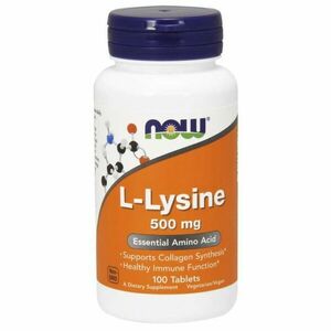 L-Lizin 500 mg - NOW Foods kép