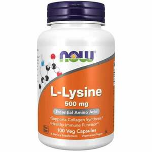 L-Lizin 500 mg vegán kapszula - NOW Foods kép