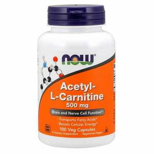 Acetil L-karnitin 500 mg - Now Foods kép