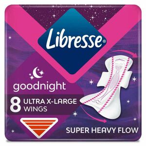 Libresse Goodnight Ultra+ X-Large éjszakai egészségügyi Betét 8db kép