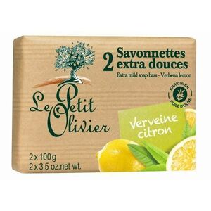 LE PETIT OLIVIER Extra Mild Soap Bars - Verbena Lemon 2× 100 g kép