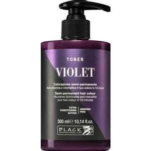 Féltartós Toner - Toner Violet Black Professional, árnyalata Ibolyaszínű, 300 ml kép