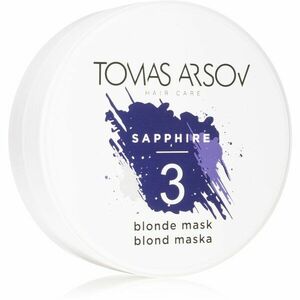 Tomas Arsov Sapphire Blonde Mask természetesen neutralizáló maszk a szőke és melírozott hajra 100 ml kép