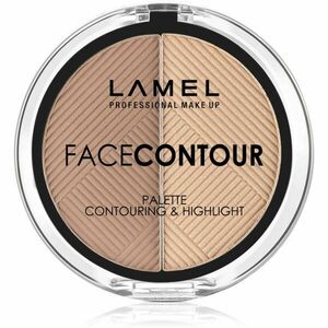 LAMEL Insta Face Contour Púderes highlight és kontúr paletta 6 g kép