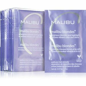 Malibu C Wellness Hair Remedy Malibu Blondes intenzív kúra a szőke és melírozott hajra 12x5 g kép