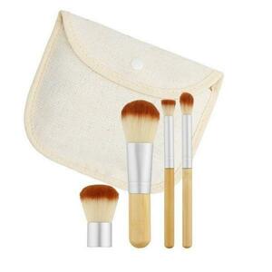 4 darabos Sminkecset Készlet - Mimo Makeup Brush Bamboo, 4 db. kép