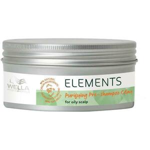 Samponozás Előtti Tisztító Kezelés Zsíros Fejbőrre - Wella Professionals Elements Purifying Pre-shampoo Clay for Oily Scalp, 225 ml kép