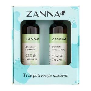 Zanna Csomag - Korpásodás Elleni Sampon, 250 ml és Nyugtató Tusfürdő, 250 ml kép