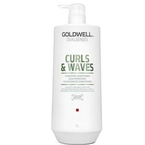 Hidratáló Balzsam Göndör vagy Hullámos Hajra - Goldwell Dualsenses Curls&Waves Hydrating Conditioner, 1000 ml kép