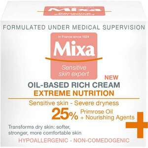 Mixa Extreme Nutrition gazdag, tápláló Arckrém 25% ligetszépeolaj... kép