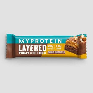 Layered Protein Bar szelet - 12 x 60g - Chocolate Peanut Pretzel kép