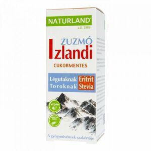 Naturland Izlandi zuzmó folyékony étrend-kiegészítő édesítőszerekkel 150 ml kép