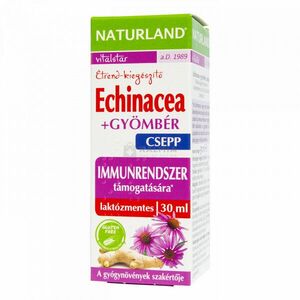 Naturland Echinacea +gyömbér étrend-kiegészítő csepp 30 ml kép