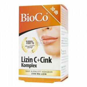 Bioco Lizin C + Cink Komplex tabletta 30 db kép