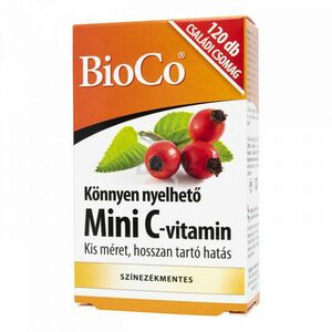 BioCo Mini C-vitamin csipkebogyóval tabletta 120 db kép