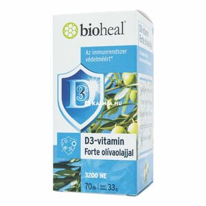 BioHeal D3-vitamin forte olívaolajjal kapszula 70 db kép